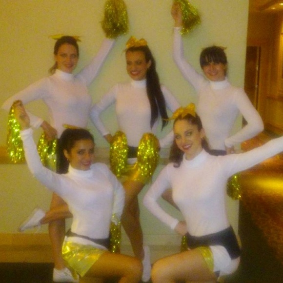 Omni Cheer Chassu00e9 Cropped V-Neck Bodysuit Available In